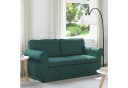 vidaXL Sofa Dunkelgrün Stoff Metallrahmen Modern Bild 1
