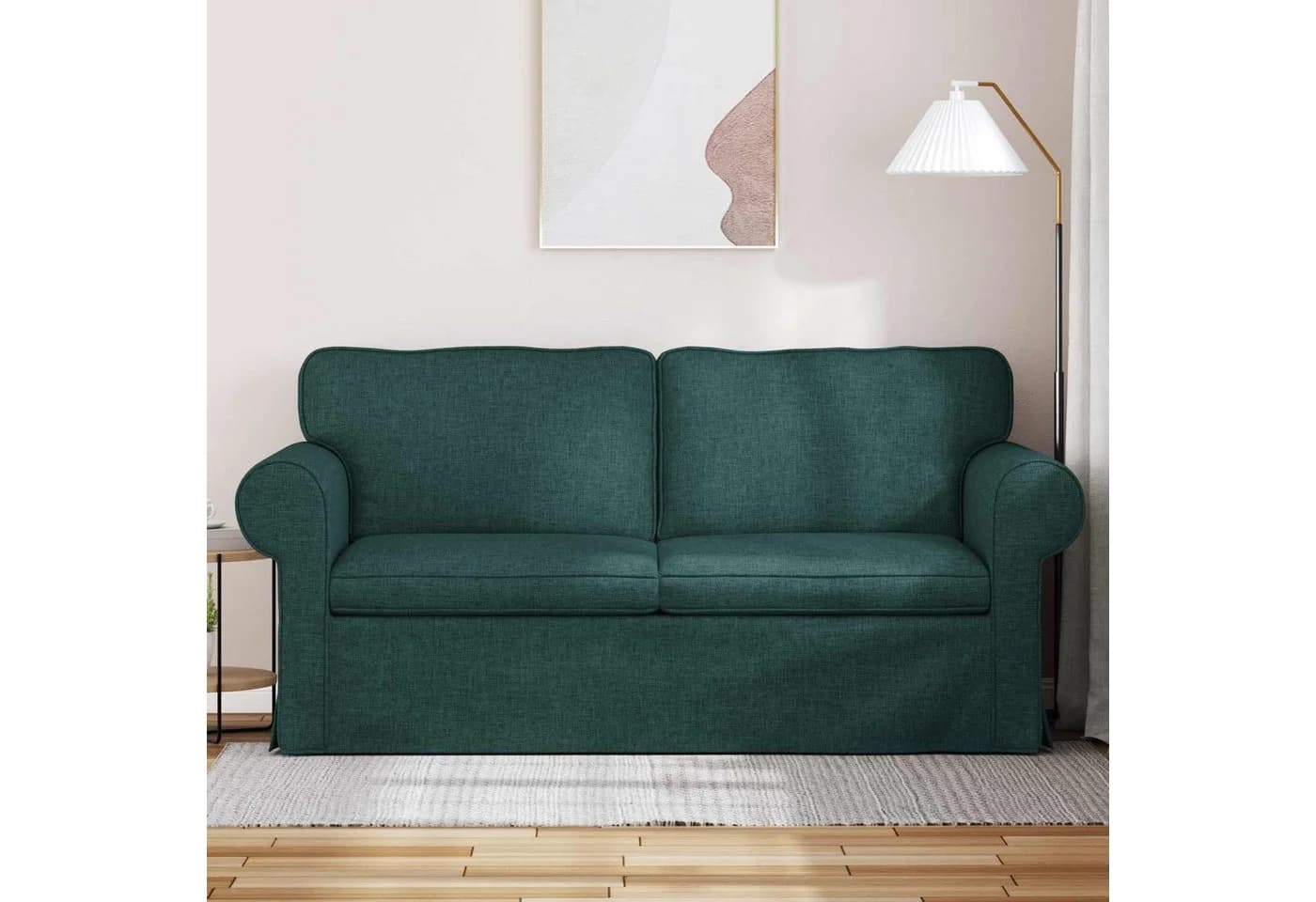 vidaXL Sofa Dunkelgrün Stoff Metallrahmen Modern - Bild 3