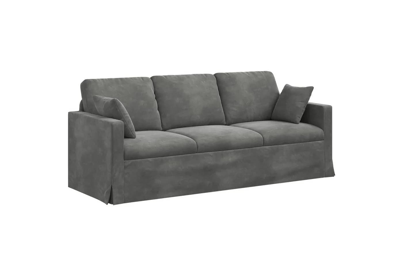 vidaXL Sofa Dunkelgrau Samt Modernes Design - Bild 2