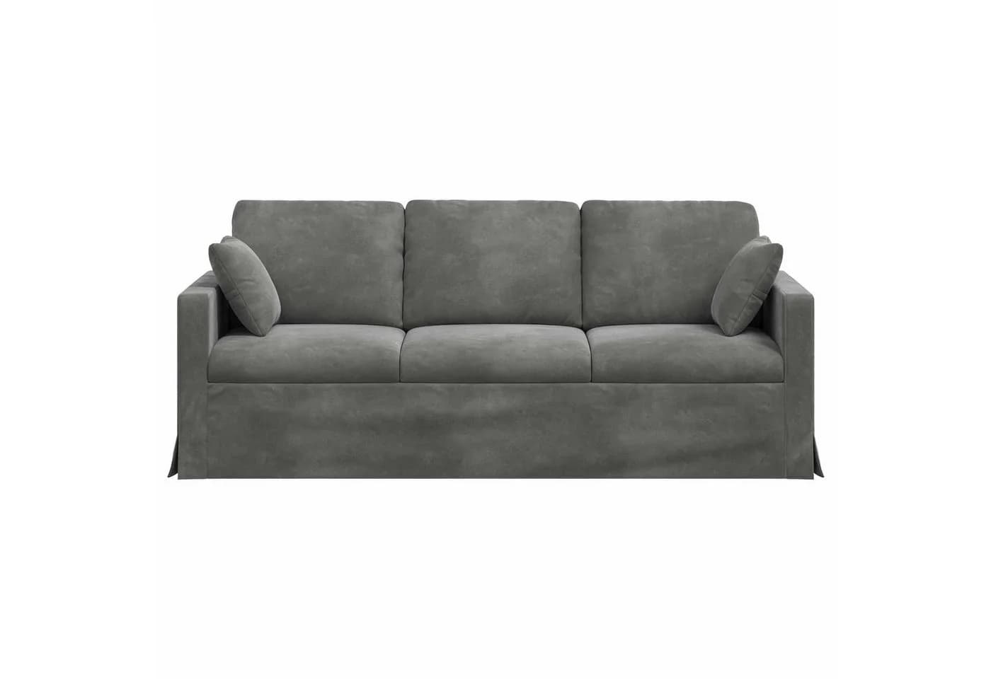 vidaXL Sofa Dunkelgrau Samt Modernes Design - Bild 4