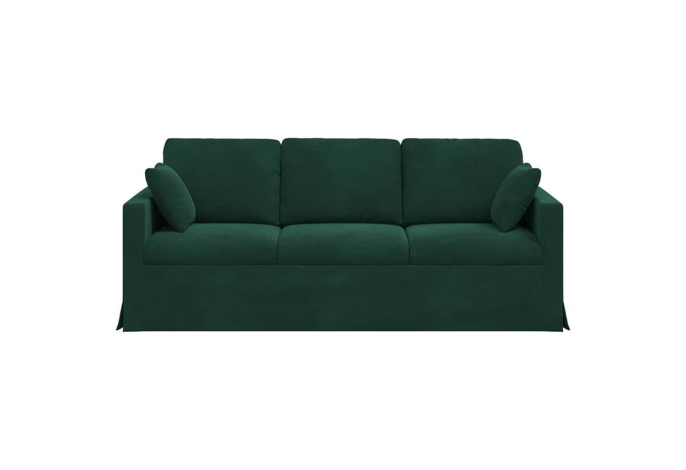 vidaXL Sofa Dunkelgrün Samt Metallrahmen - Bild 4