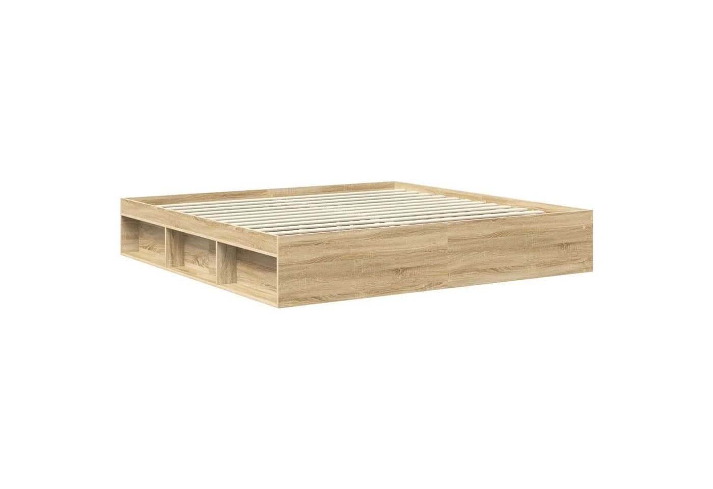 vidaXL Bettgestell mit Kopfteil Sonoma Holzwerkstoff Modern - Bild 5
