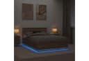 vidaXL Bettgestell mit LED-Beleuchtung und USB-Anschluss Sonoma-Eiche Bild 4