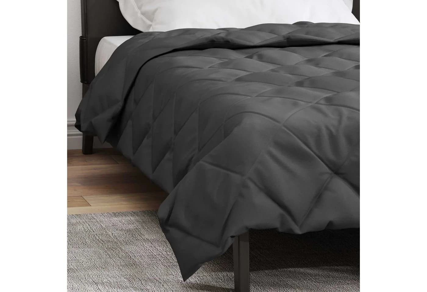 vidaXL Sommerdecke Anthrazit Mikrofaser 200x135 cm - Bild 4
