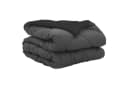 vidaXL Sommerdecke Schwarz Anthrazit Mikrofaser 200x135 cm Bild 2