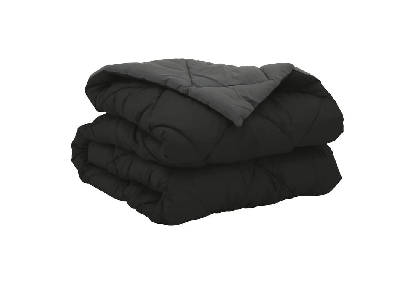 vidaXL Sommerdecke Schwarz Anthrazit Mikrofaser 200x135 cm - Bild 5