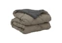 vidaXL Sommerdecke Hellgrau Anthrazit Mikrofaser 220x155 cm Bild 5