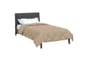 vidaXL Ganzjahresbettdecke Taupe Mikrofaser 135x200 cm Bild 3
