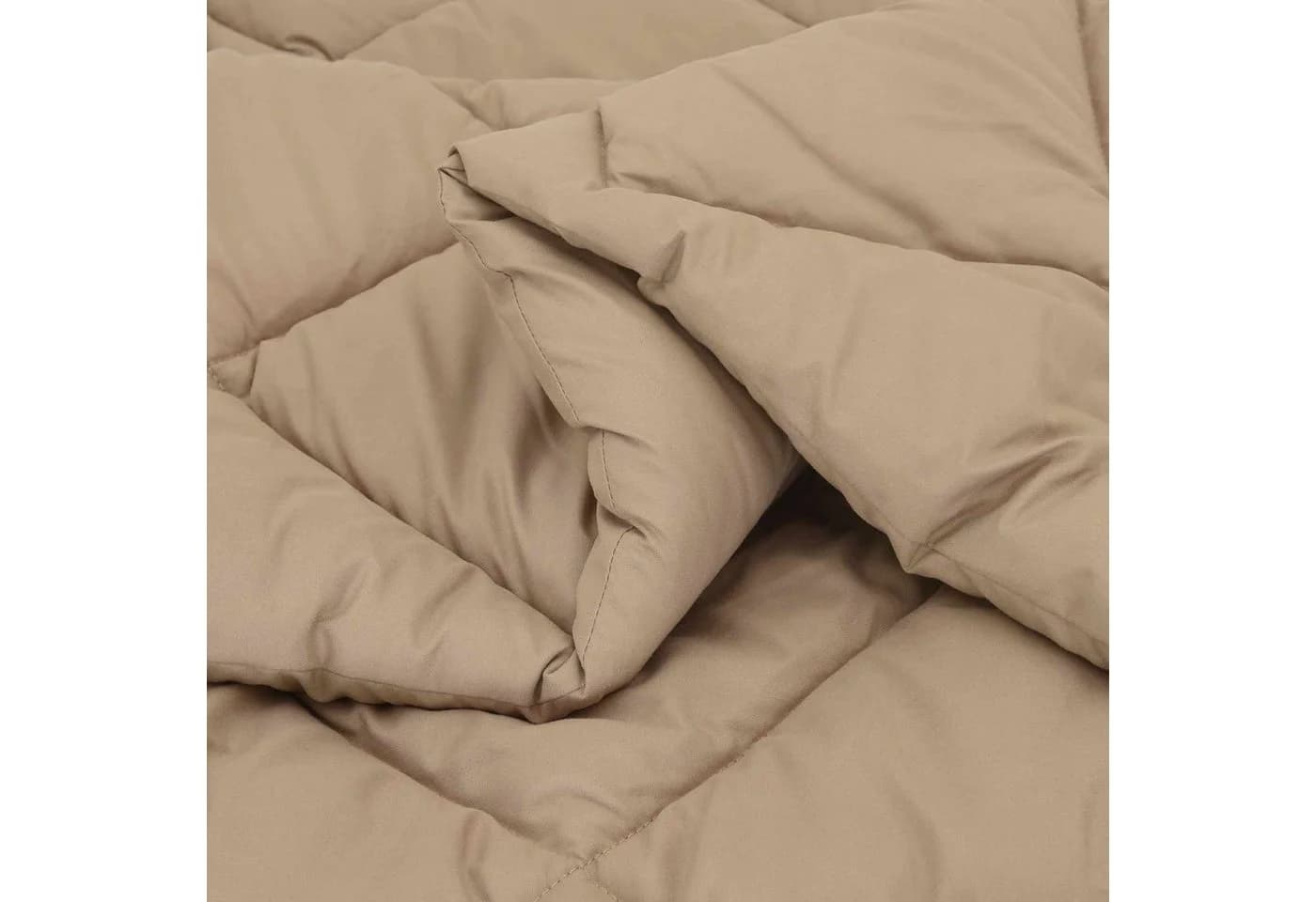 vidaXL Ganzjahresbettdecke Taupe Mikrofaser 135x200 cm - Bild 5