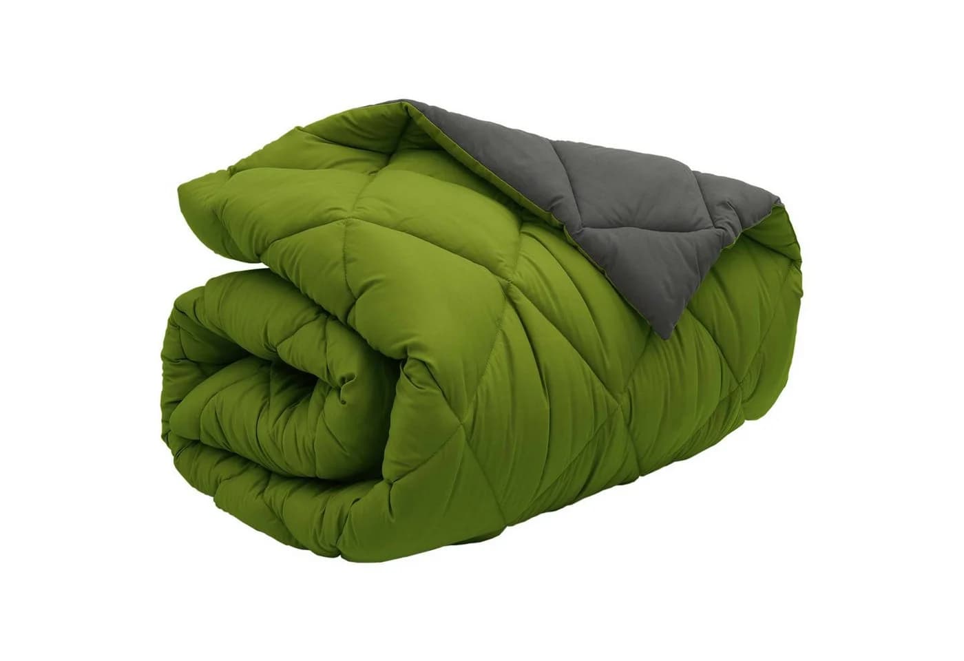 vidaXL Winterbettdecke 135x200 cm Grün Anthrazit Mikrofaser - Bild 5