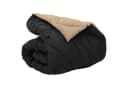 vidaXL Winterbettdecke Schwarz/Taupe Mikrofaser Bild 2