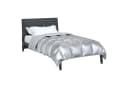 vidaXL Winterbettdecke Silber Satin Mikrofaser 155x220 cm Bild 3