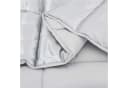 vidaXL Winterbettdecke Silber Satin Mikrofaser 155x220 cm Bild 5
