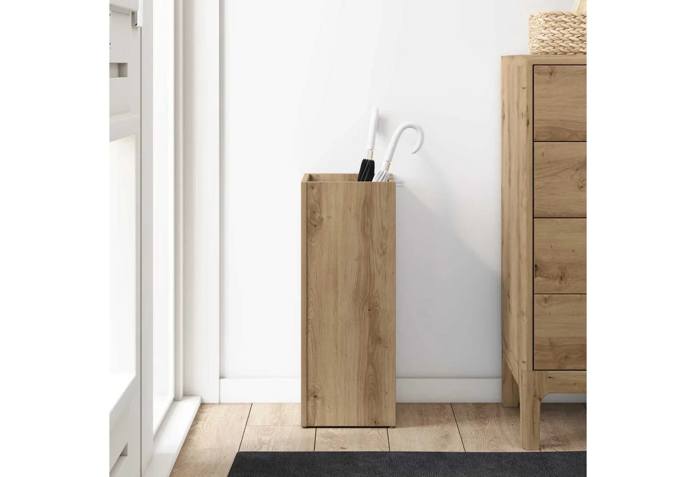 vidaXL Schirmständer Sonnenschirmhalter Artisan-Eiche Holzwerkstoff - Bild 4