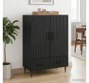 vidaXL Sideboard Schwarz Holzwerkstoff Modern Bild 1