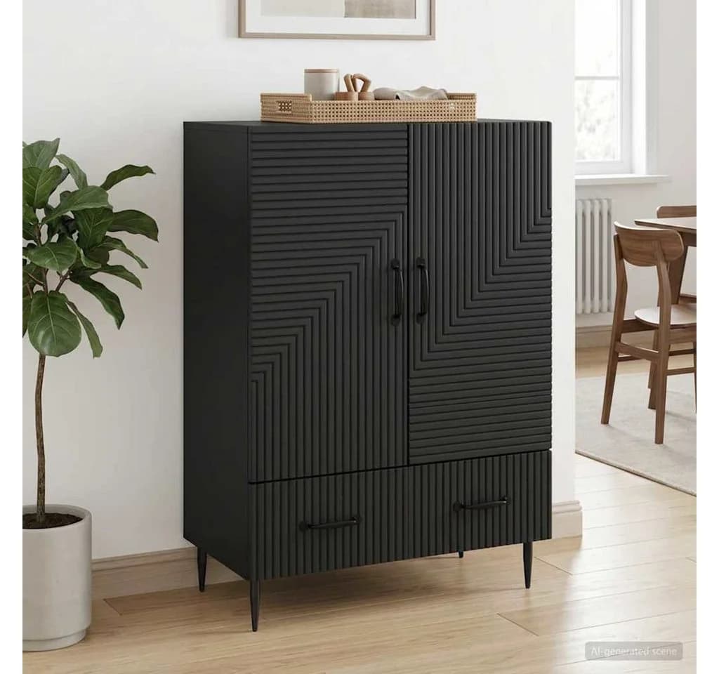 vidaXL Sideboard Schwarz Holzwerkstoff Modern