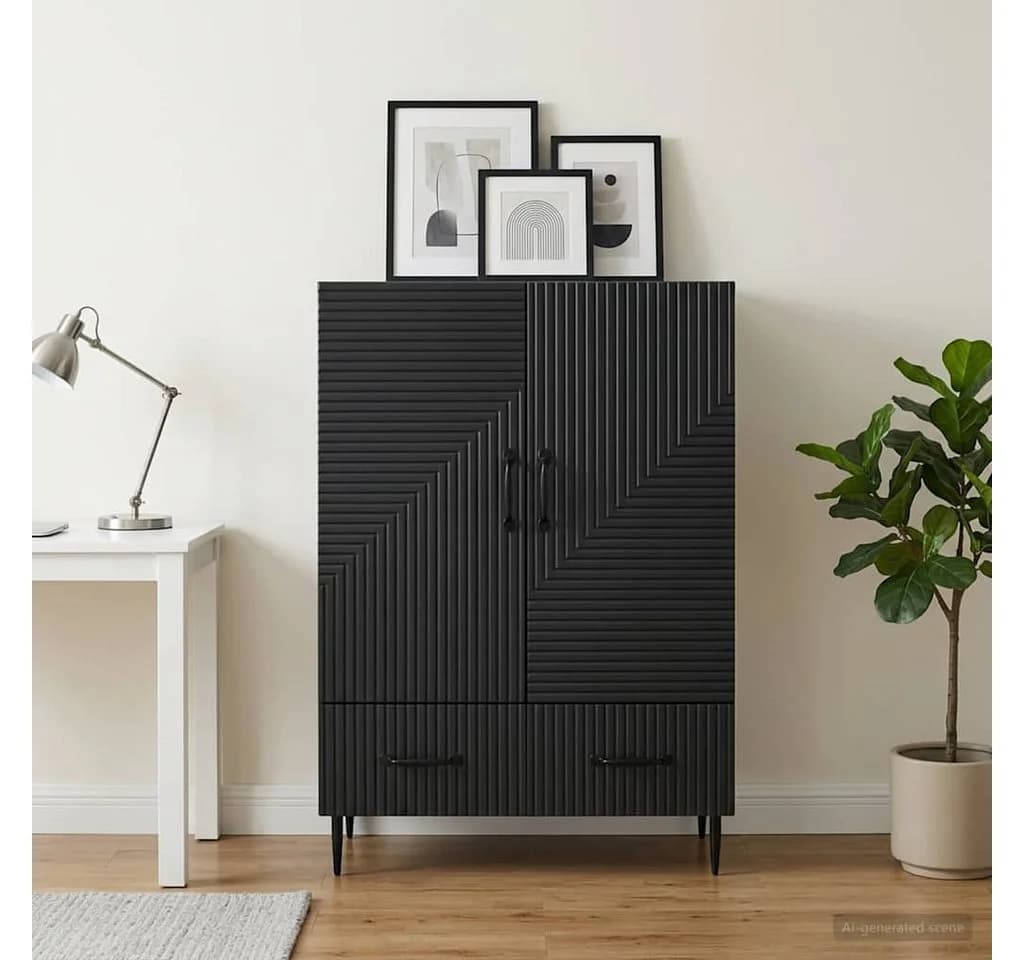 vidaXL Sideboard Schwarz Holzwerkstoff Modern - Bild 3