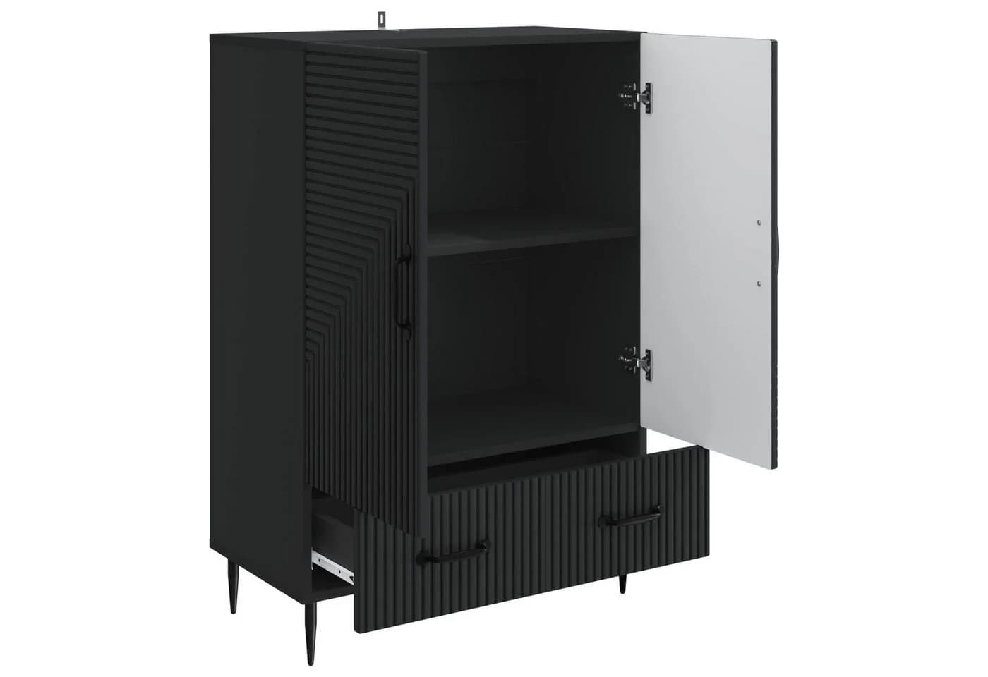 vidaXL Sideboard Schwarz Holzwerkstoff Modern - Bild 4
