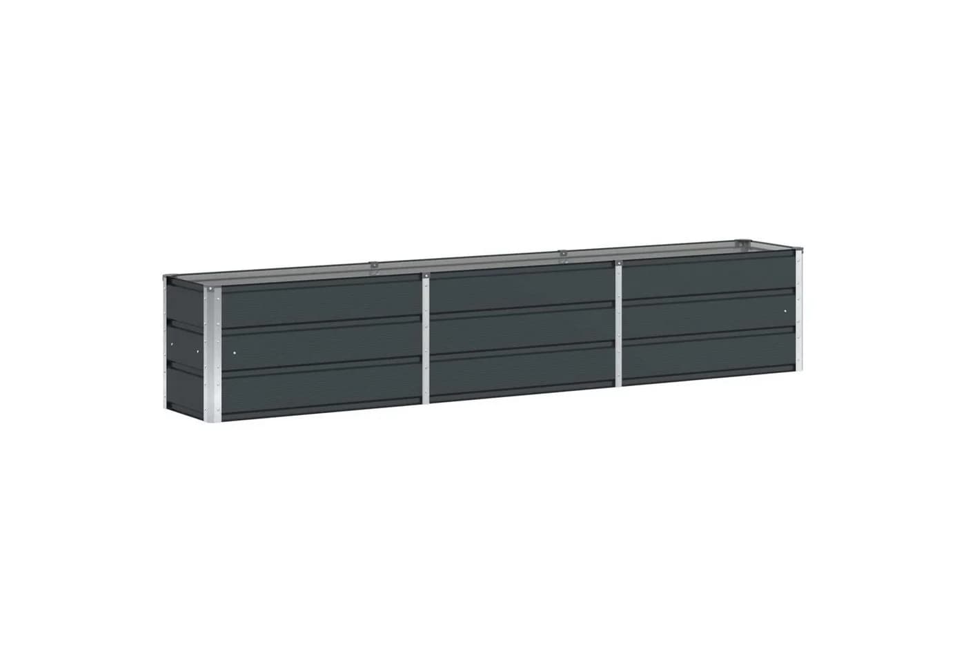 vidaXL Blumentopf Pflanzkübel Anthrazit 240 x 40 x 45 cm Stahl - Bild 2