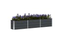 vidaXL Blumentopf Pflanzkübel Anthrazit 240 x 40 x 45 cm Stahl Bild 3