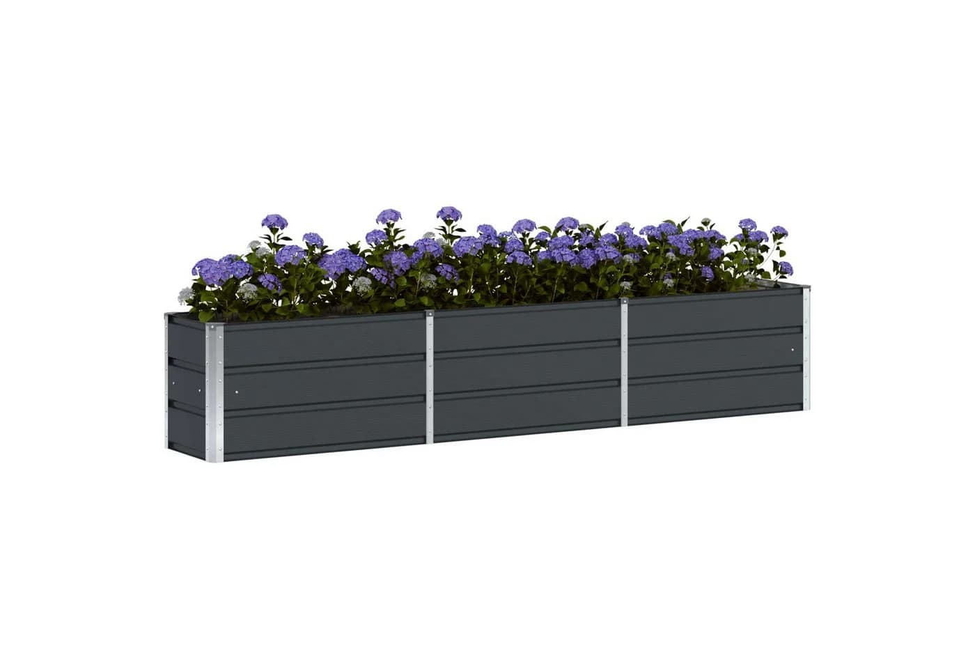 vidaXL Blumentopf Pflanzkübel Anthrazit 240 x 40 x 45 cm Stahl - Bild 3