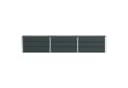 vidaXL Blumentopf Pflanzkübel Anthrazit 240 x 40 x 45 cm Stahl Bild 4