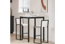 vidaXL Bartisch Weiß Massives Kiefernholz Modern Bild 1