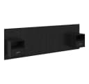 vidaXL Bettkopfteil mit Schrank 3-tlg. Schwarz Eichen-Optik Holzwerkstoff Bild 2