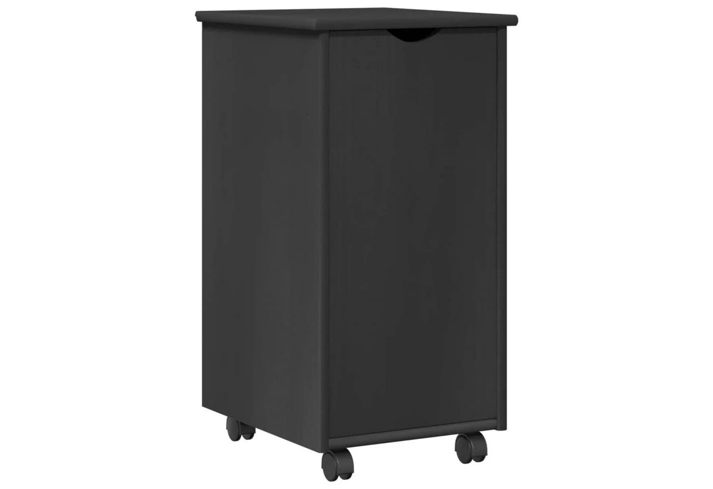 vidaXL Rollschrank Grau Massivholz Kiefer mit Rollen - Bild 2