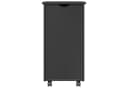 vidaXL Rollschrank Grau Massivholz Kiefer mit Rollen Bild 5