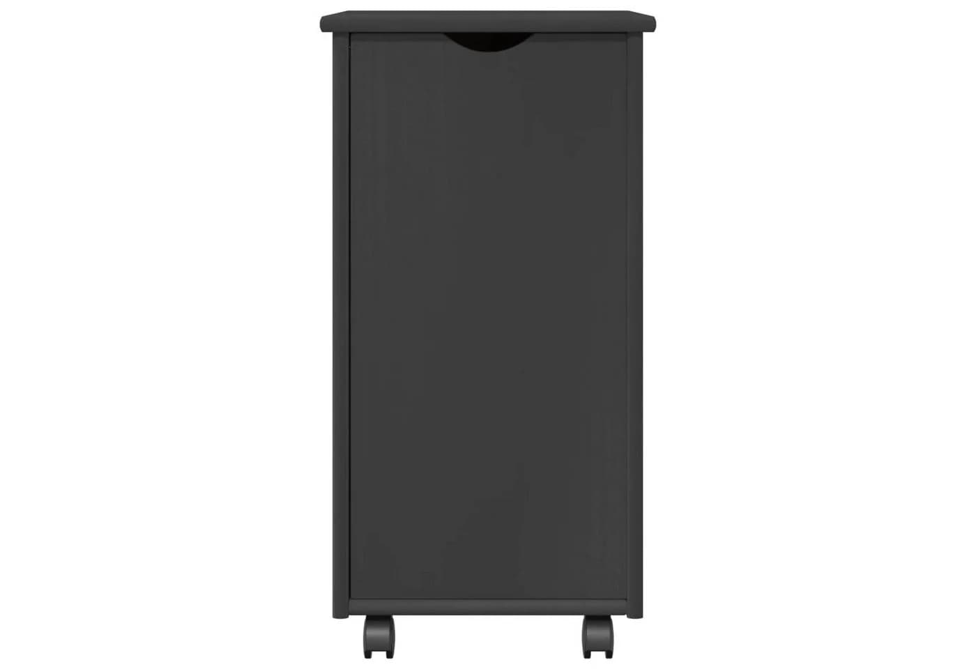 vidaXL Rollschrank Grau Massivholz Kiefer mit Rollen - Bild 5
