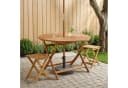 vidaXL Klappbarer Gartentisch Massivholz Akazie Natur Ø110 cm Bild 1