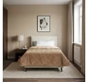 vidaXL Sommerdecke Taupe Mikrofaser Teddy-Fleece Bild 4