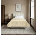 vidaXL Sommerdecke Creme 135x200 cm Mikrofaser Teddy-Fleece Bild 1
