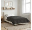 vidaXL Winterbettdecke Anthrazit Mikrofaser Teddyfleece Bild 1