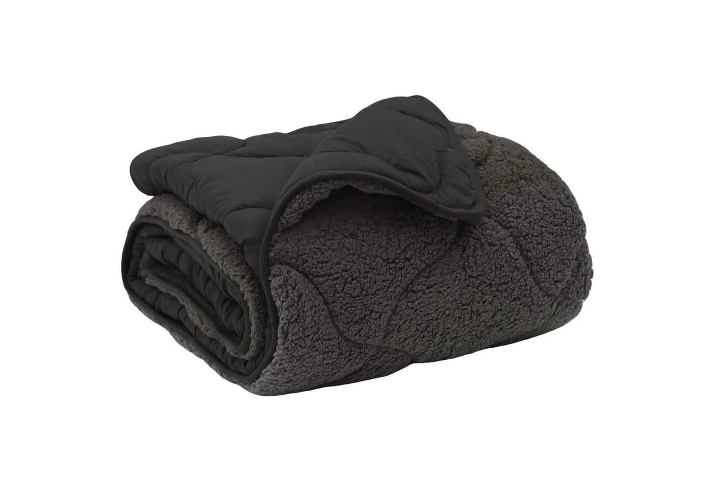 vidaXL Winterbettdecke Anthrazit Mikrofaser Teddyfleece - Bild 2