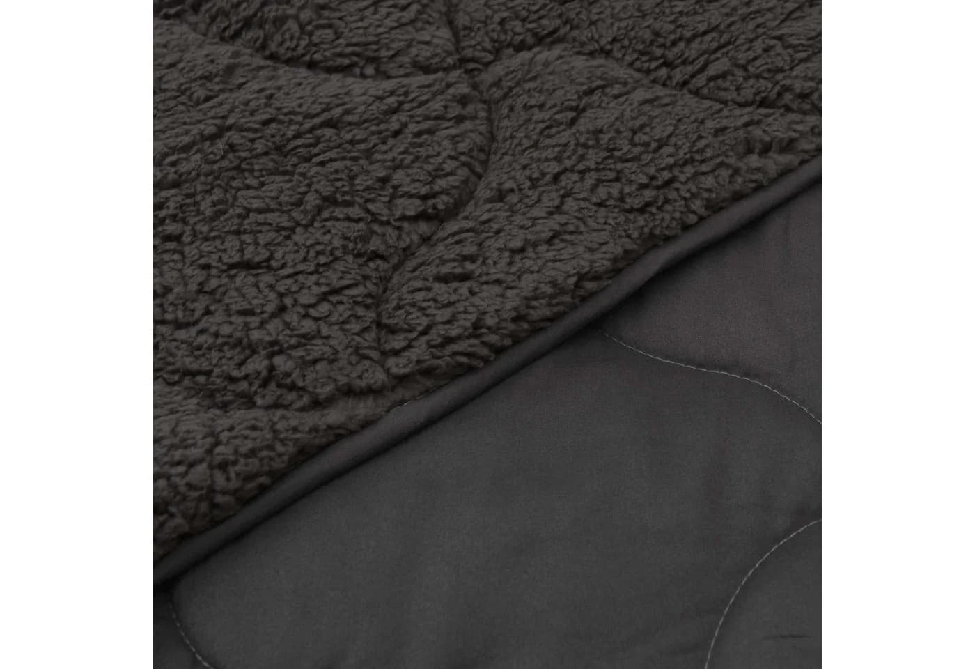 vidaXL Winterbettdecke Anthrazit Mikrofaser Teddyfleece - Bild 5
