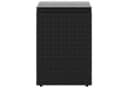 vidaXL Beistelltisch Schwarz Poly-Rattan mit Glasplatte Bild 4