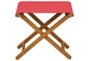 vidaXL Gartenliege 2er-Set Massives Eukalyptus Holz Rot Bild 4