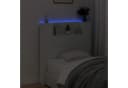 vidaXL Bett Kopfteil Weiß mit LED und Stauraum Bild 4