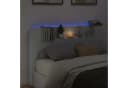 vidaXL Stauraum-Kopfteil mit LED-Beleuchtung Weiß Holzwerkstoff Bild 4
