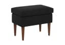 vidaXL Gartenlounge-Set Sessel mit Fußhocker Schwarz Samt 2-tlg. Bild 5