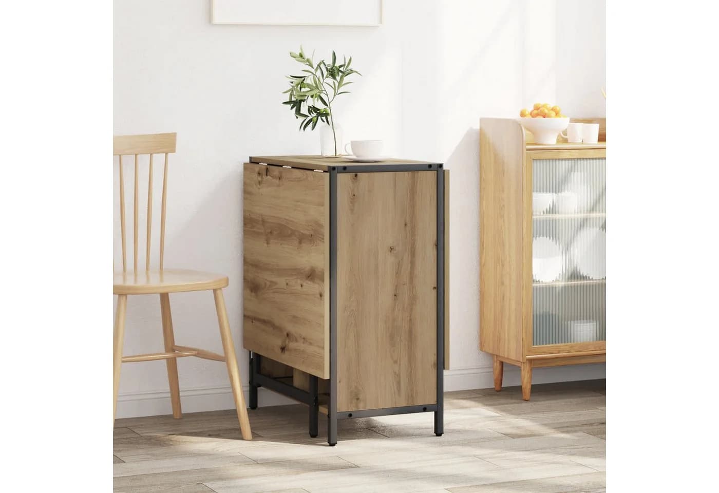 vidaXL Esstisch Ausziehbar Holzwerkstoff Artisan-Eiche Modern - Bild 4