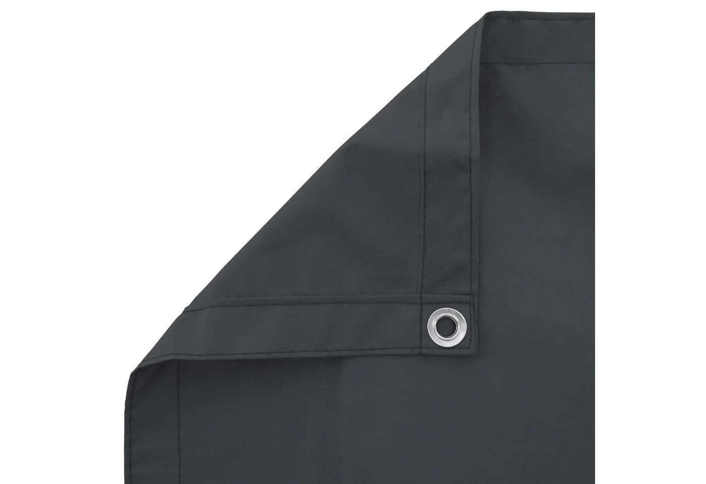 vidaXL Balkonsichtschutz Schwarz Oxford-Stoff UV-beständig - Bild 4
