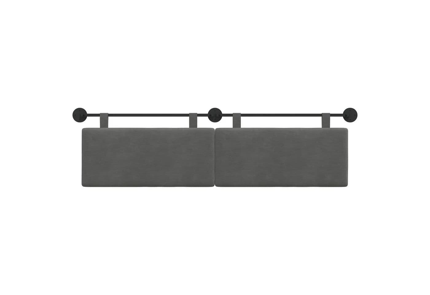 vidaXL Hängendes Kopfteil Dunkelgrau Cordstoff Modern - Bild 5