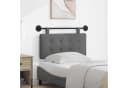 vidaXL Hängendes Kopfteil Stoff Grau 100x55x5 cm Bild 1