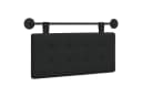 vidaXL Hängendes Kopfteil Stoff Schwarz 100x55x5 cm Bild 2