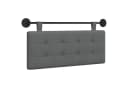 vidaXL Hängendes Kopfteil Grau 110x55 cm Stoff Bild 2