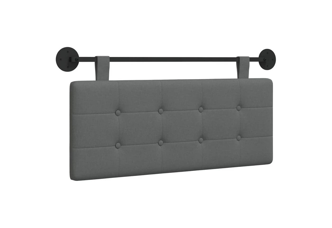 vidaXL Hängendes Kopfteil Grau 110x55 cm Stoff - Bild 2