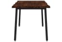 vidaXL Esstisch Massivholz Akazie Live Edge Dunkelbraun Schwarz Bild 5